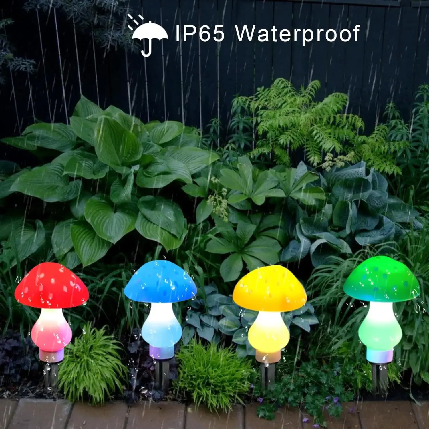 Waterproof Solar Mushroom String Lights - 8-Mode LED Fairy Lights for Christmas Wedding & Outdoor Party Decor