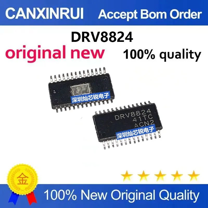 (5-100pieces)Brand new original DRV8824PWPR DRV8824 SMD TSSOP28 H-bridge driver chip