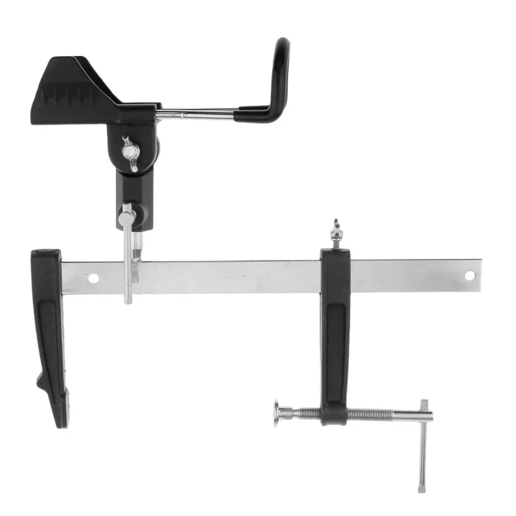 Fishing Rod Holder Bracket Double Groove Adjustable Rod Support Stand for Boat Kayak Bridge Railing