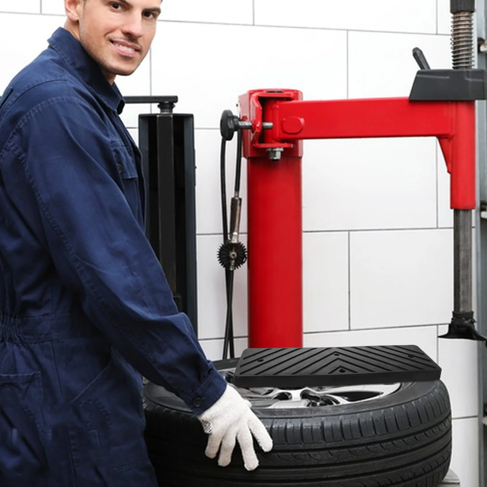 

Changer Rubber Pressure Pad Non-Slip Floor Protector For Tire Machine Durable Use Tire Machine Accessories Repair Tools