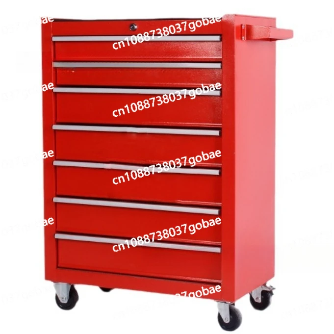 

Многофункциональный сверхмощный мобильный ящик для инструментов с замком, ящик для обслуживания автомобиля, бесшумная универсальная тележка для инструментов на колесах
