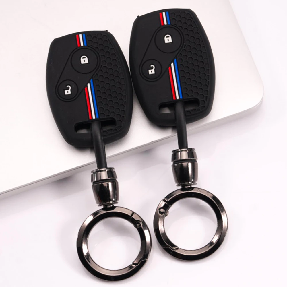 Smart Key Shell With Chain For Honda Civic Fit Accord CR-V City Jazz Odyssey HR-V CR-Z Insight Lightweight Drop Resistant