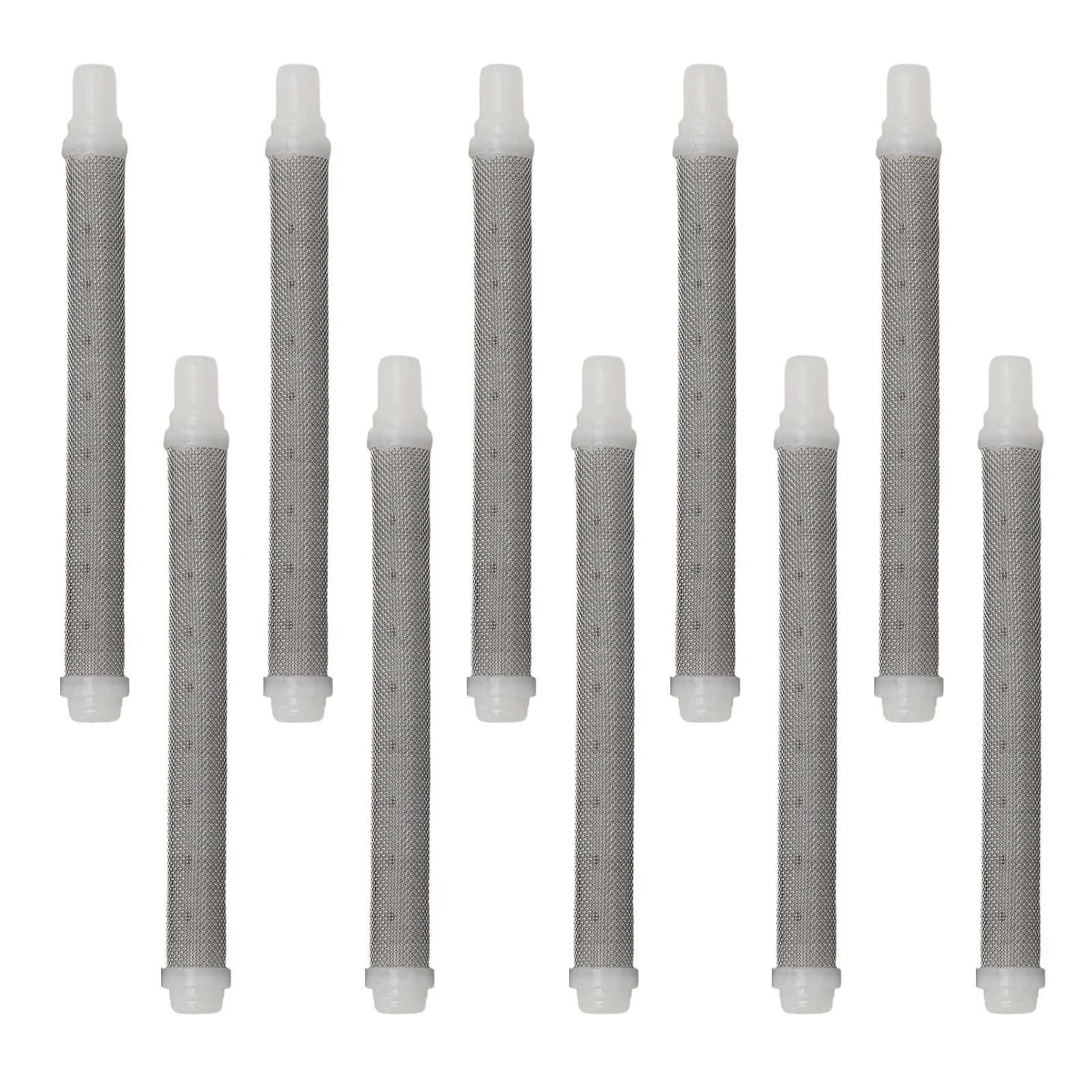 Kit filtri per pistola a spruzzo Airless da 5/10 pezzi 50Mesh 10cm di lunghezza Set di filtri per pistola a spruzzo Wagner resistenti alla corrosione in acciaio inossidabile