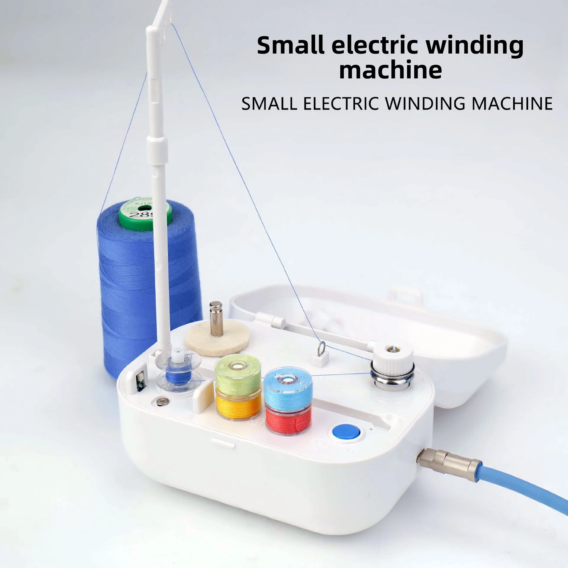 Household Electric Winding Machine White Shuttle Core Winding Machine Daily Sewing Electric Automatic Induction Winding Tool