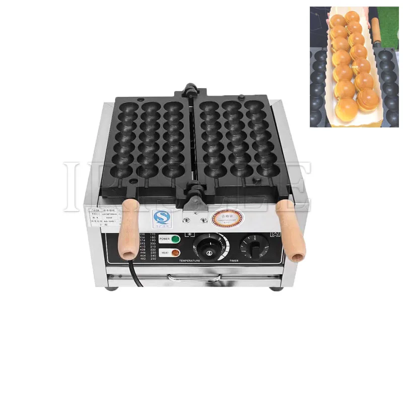 Máquina comercial de bolo de ovo, elétrica, lançamento de calor, corda de cabaça, máquina de pastelaria, ovo circular