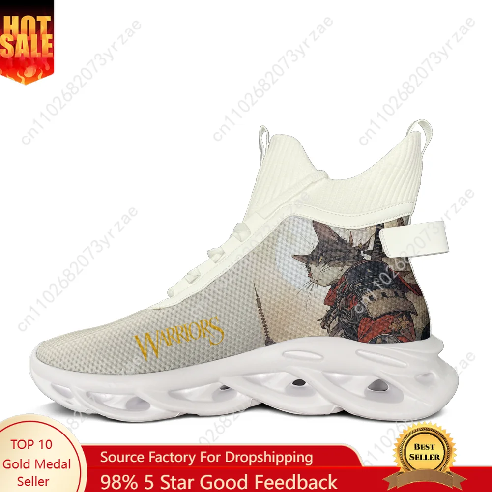 

Cat Warrior High Top Flats Sneakers Mens Womens Teenager Sneaker High Quality Casual Couple Sports Shoes Fashion Custom Shoes