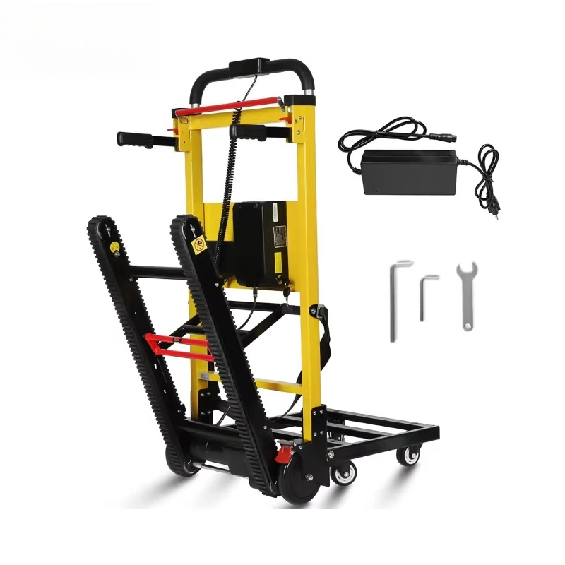 Folding trolley trolley electric staircase climbing trolley four-wheel platform for moving furniture home