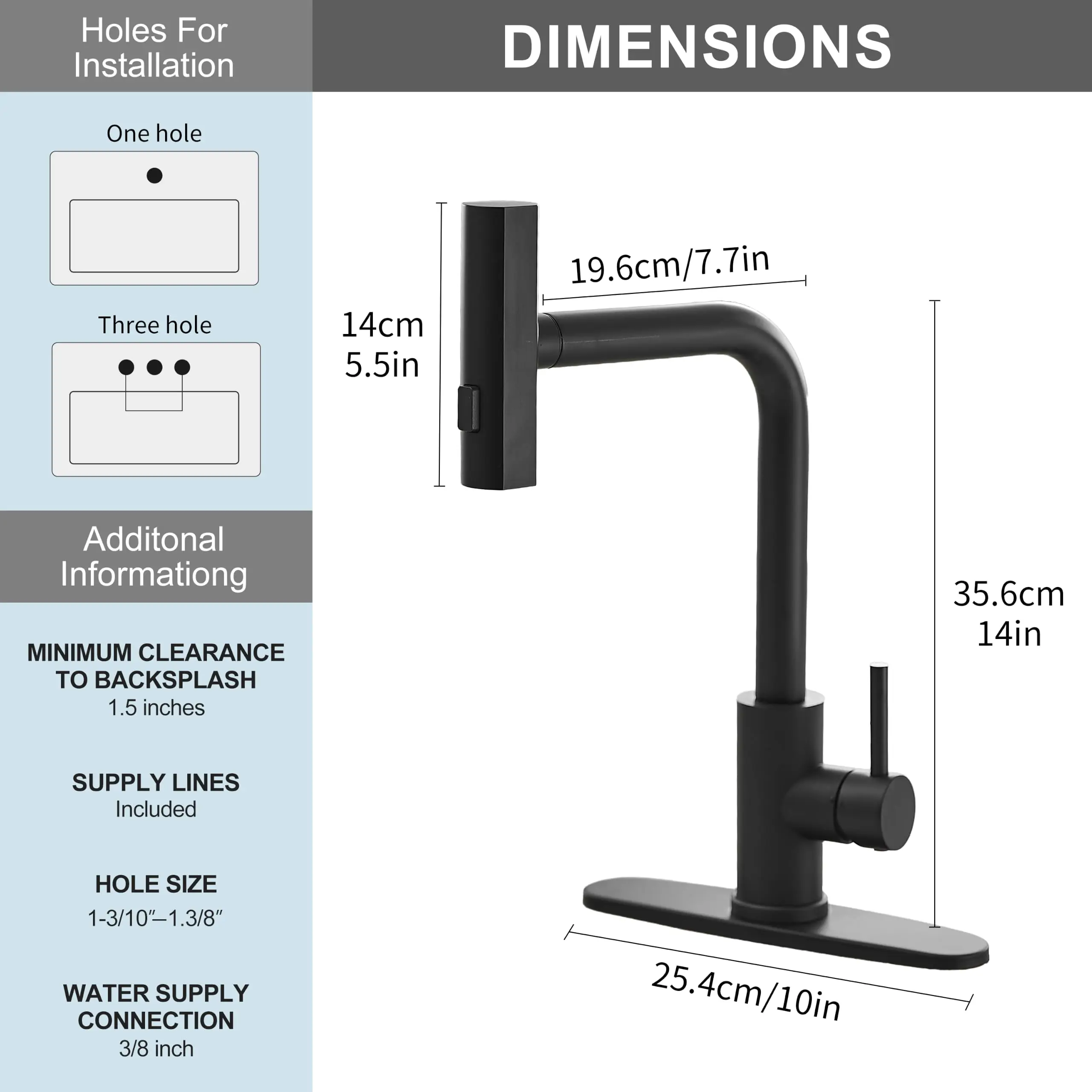 Nickel 304 Stainless Steel Pull-out Kitchen Faucet Waterfall Hot And Cold Mixed Water Sink Tap Multi-function Rinse Rotate 3668