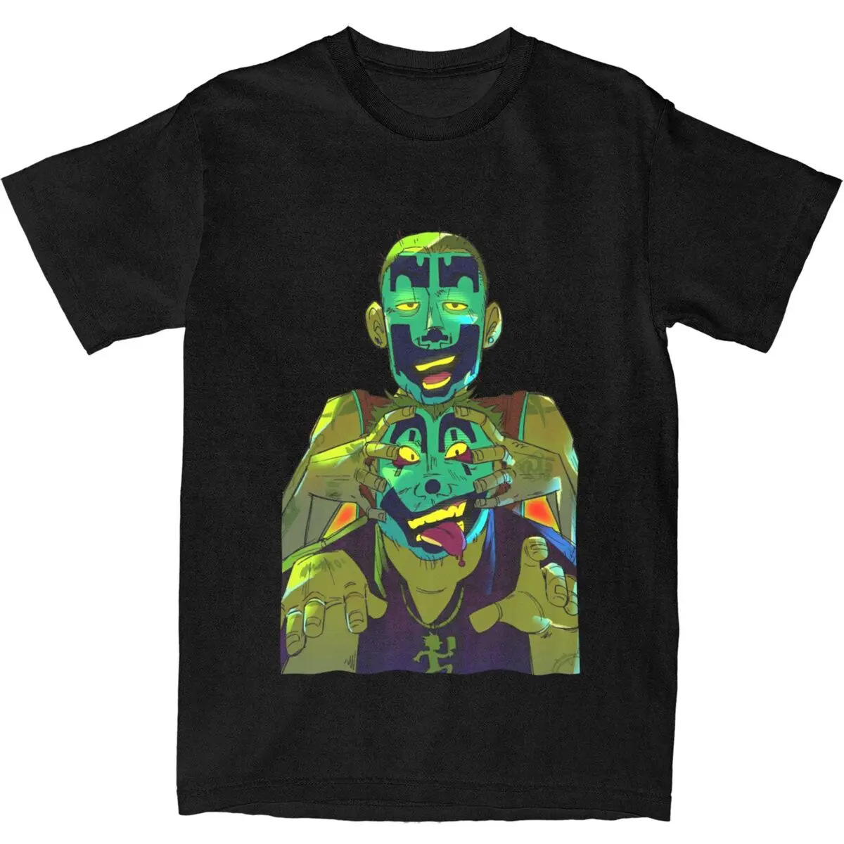 Insane Clown Posse Band T-Shirt Summer Aesthetic T-Shirts Pure Cotton Popular Tee Shirt For Men Short Sleeves Print Clothing