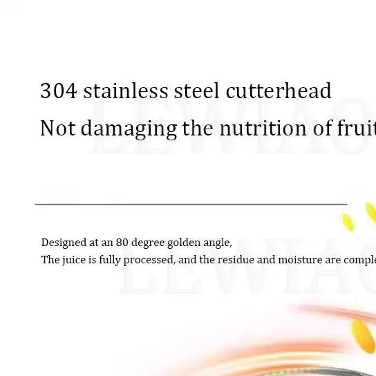 Cold Press Juicer With 85mm Feed Chute Powerful Motor Slow Masticating Juice Extractor Fits Whole Fruits