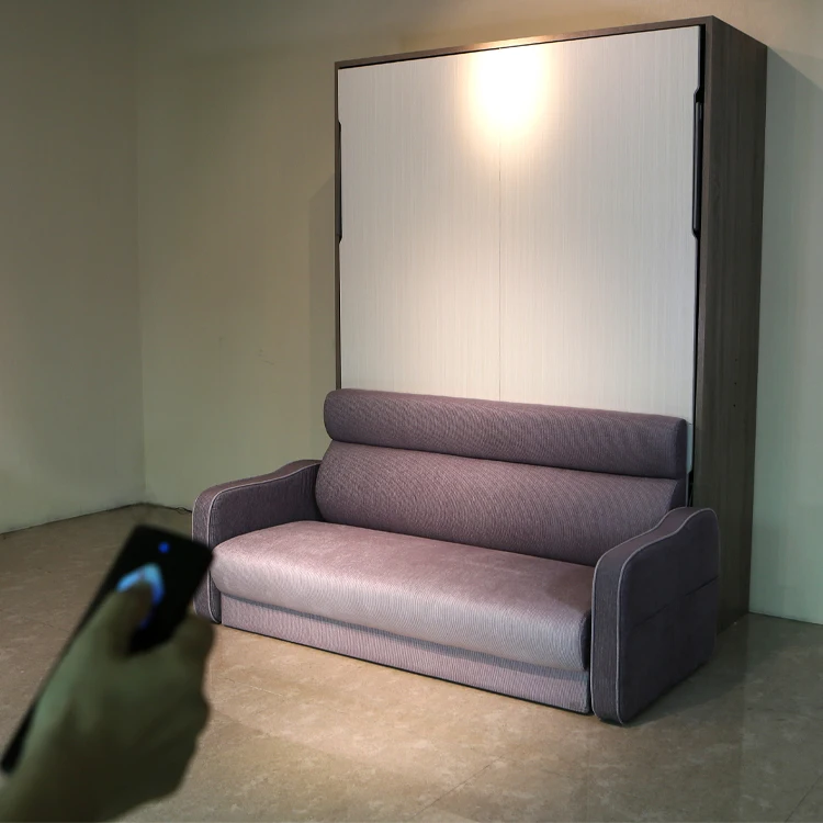 Electric Murphy Bed Space Savings Electric Vertical Folding Wall Bed Hardware Kit with Sofa Connector