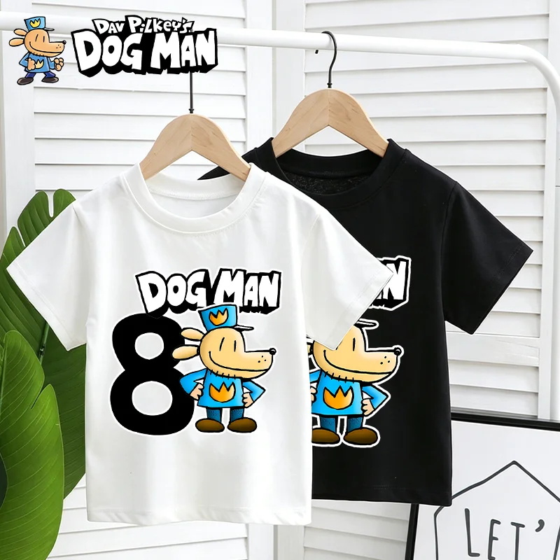 Dogs Mans T-shirts Cartoon Birthday Number Print T-shirt Kawaii Casuals Short Sleeves Tops Outfits Summer Anime Clothing Gifts