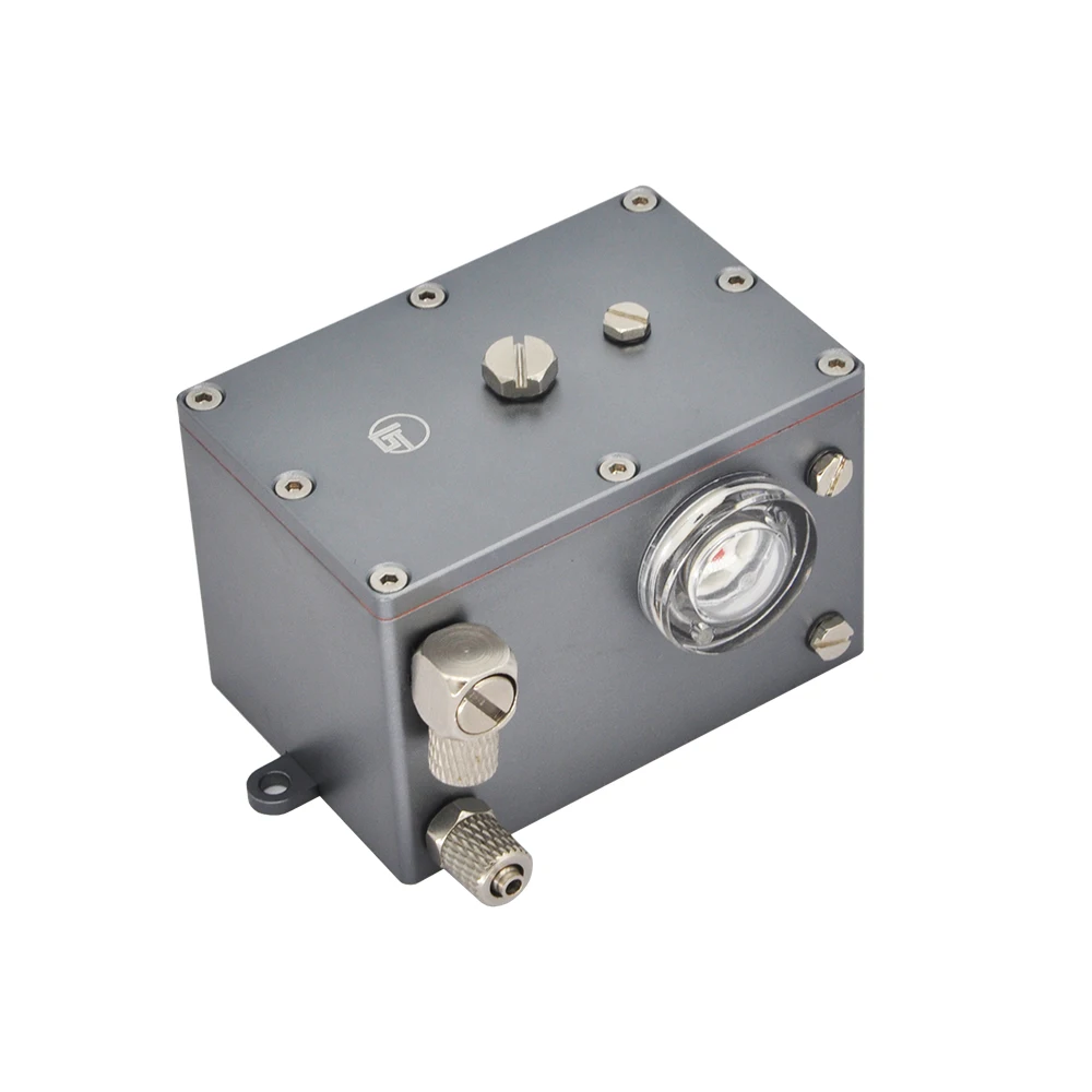 Mini Edelstahl Hydraulische Tank CNC Für RC Kraftstoff Motor 1:14 1:16 E010 EC160E Huina 1580 1593 1594 Hydraulische Bagger teile