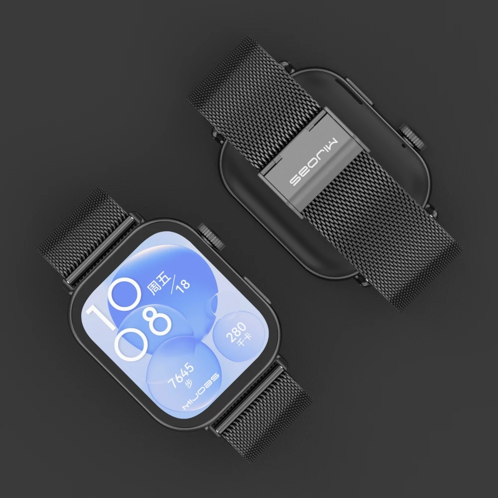 Pulseira de metal para Huawei Watch, Watch Strap, Pulseira para Huawei Fit 3, Huawei Fit 2, Acessórios Smartband