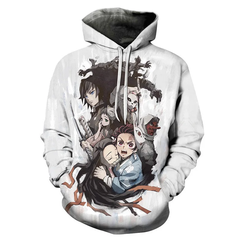 New Kimetsu No Yaiba Demon Slayer Men and Women Sweatshirts 3D Printed Casual Boy Girl Kids Hoodies Pullover Anime Coats Tops