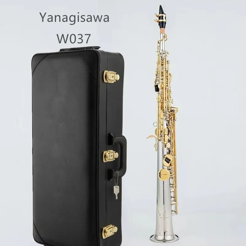 Made in Japan Soprano Saxophone Bb Tone W037 Professional Performance Model, Carry Case & Accessories Included