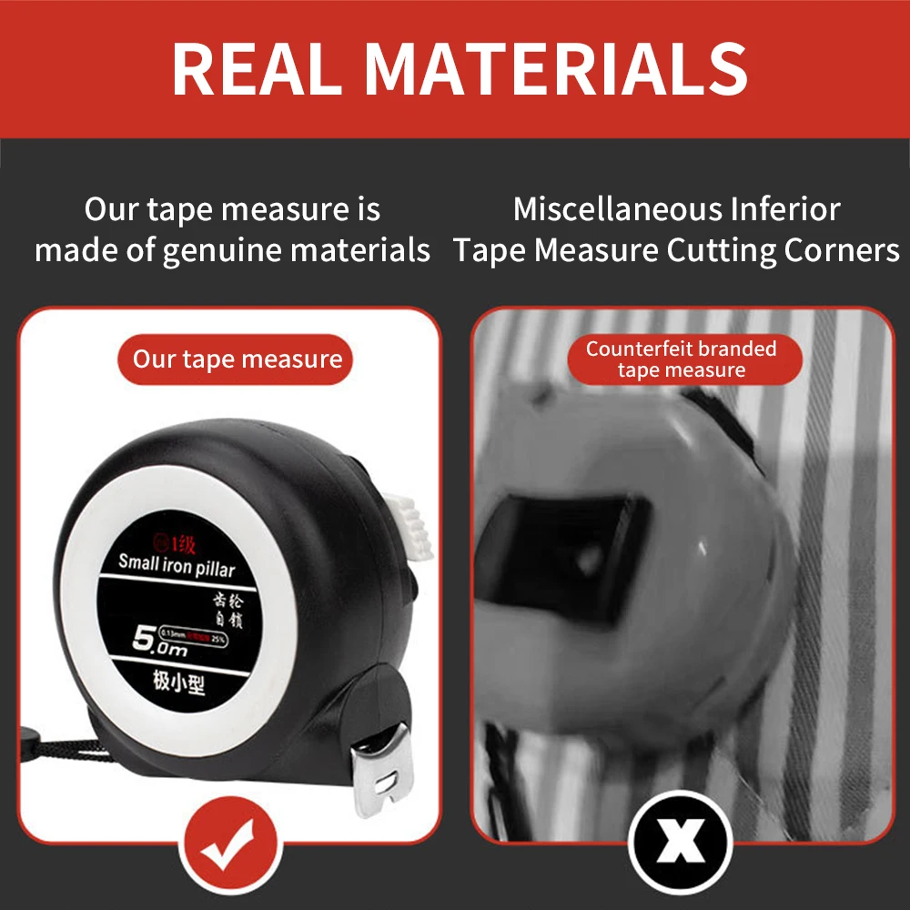 10M Tape Measure Drop Resistant Wear Resistant Thickened Portable Tape Measure 5m Steel Tape Measure High Precision Ranging Tool