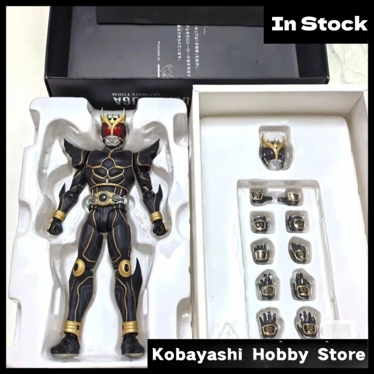 

In Stock KO Real Bone Carving Kamen Rider Kuuga Red Gold Ultimate Titan Rising with Platform Action Figure