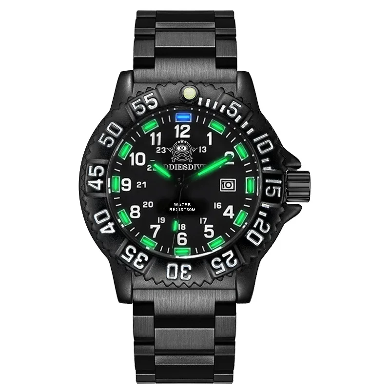 Waterproof luminous men watch tactics outdoor multifunctional men quartz watch explosions