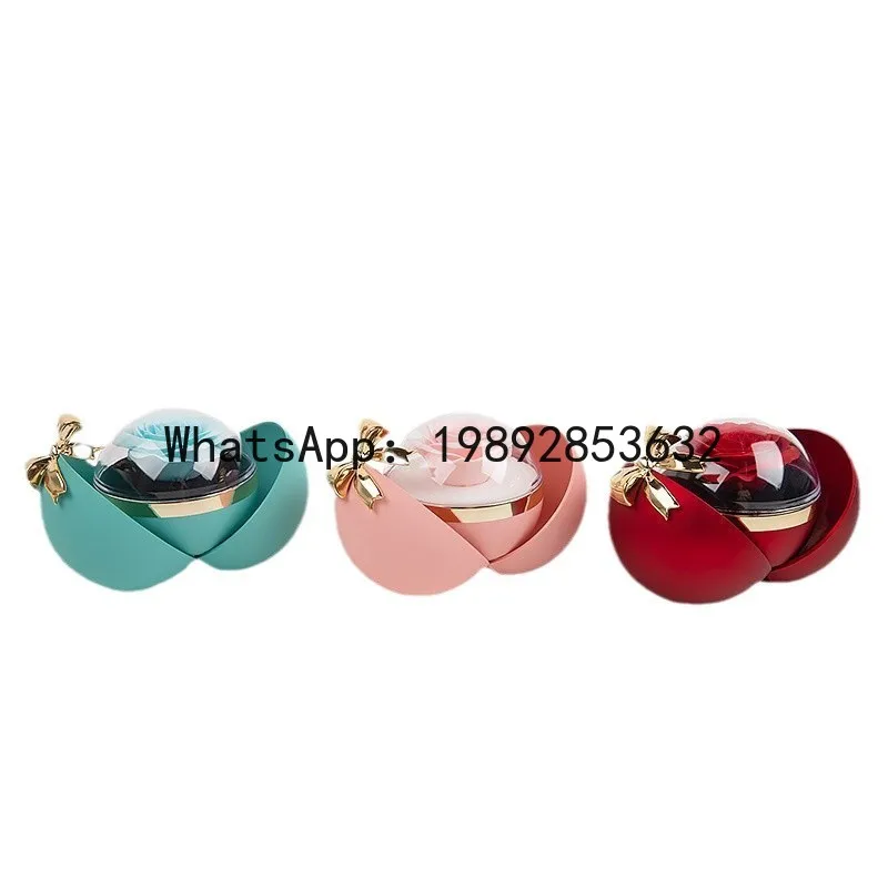 

PYJ new spherical bow magnetic jewelry flower box necklace jewelry box