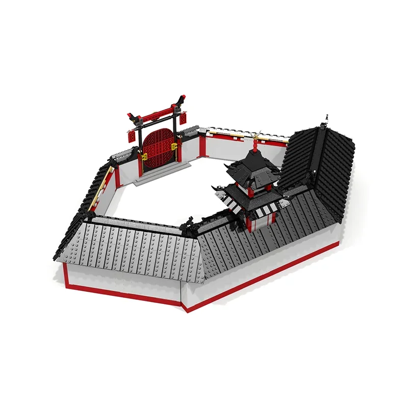 Modelo City Street View Moc, bloques de construcción, modelo de monasterio Modular, tecnología de ladrillos, montaje DIY, juguete de construcción navideña, regalos