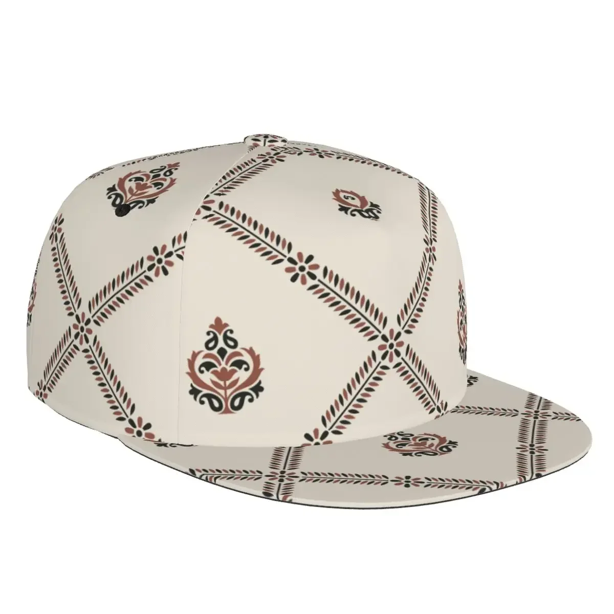 Paisley Retro Print Baseball Cap Casual Sun Hat Elegant Ethnic Style Fashion Stage Hip Hop Women Men