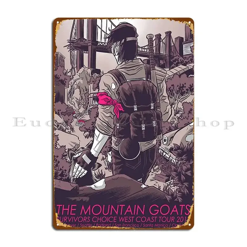 Survivors Choice West Coast Metal Signs Character Wall Decor Wall Decor Living Room Garage Tin Sign Poster