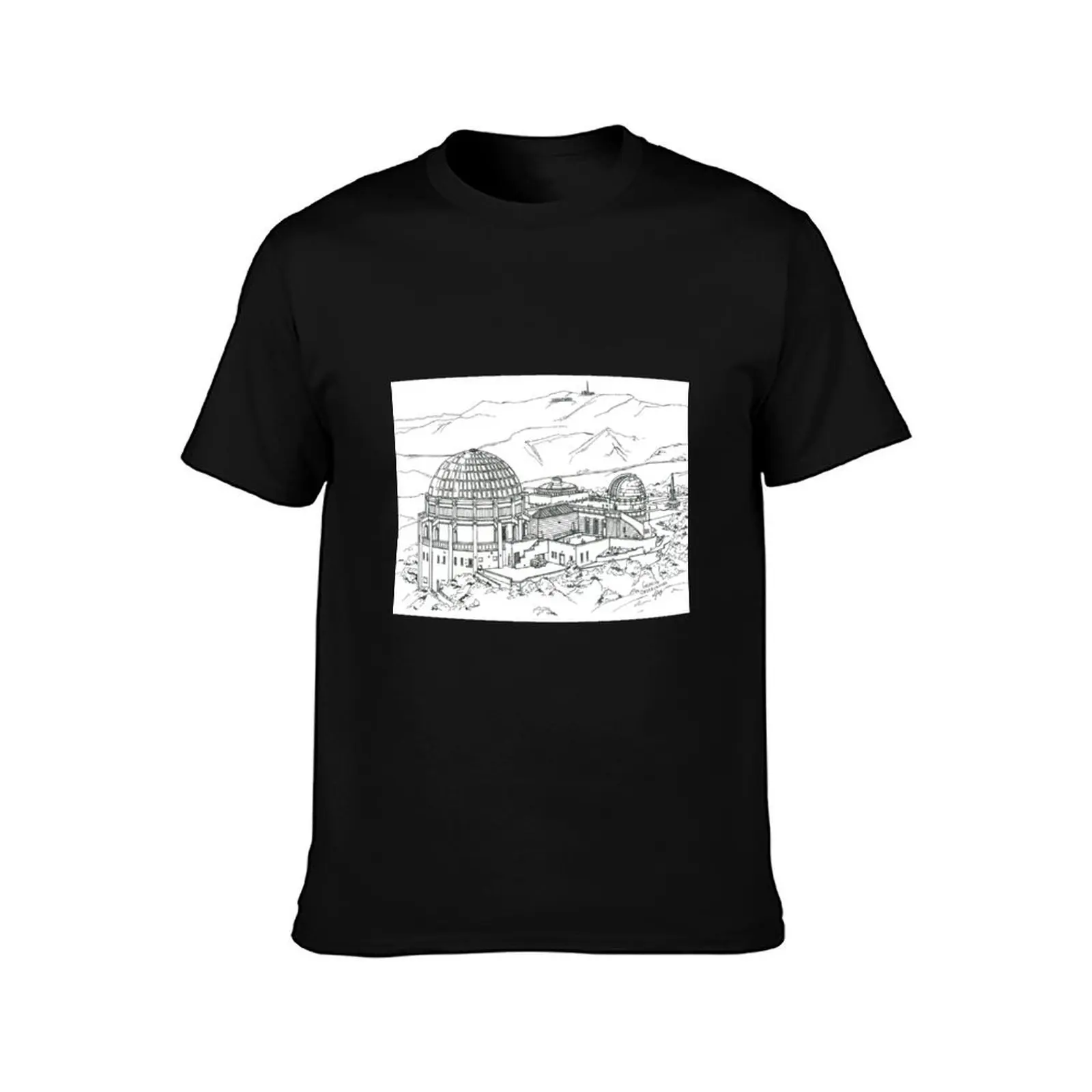 Griffith Observatory T-Shirt Water Resistant Casual T-Shirt