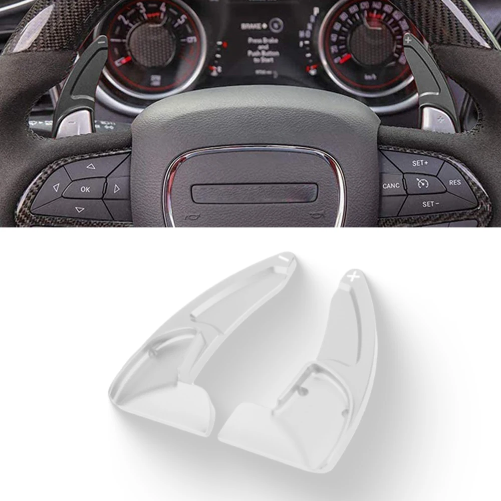 

2 шт., автомобильный рычаг переключения передач на руле, расширенный для Dodge Challenger Charger Durango RT Scat Pack, для Jeep Grand Cherokee