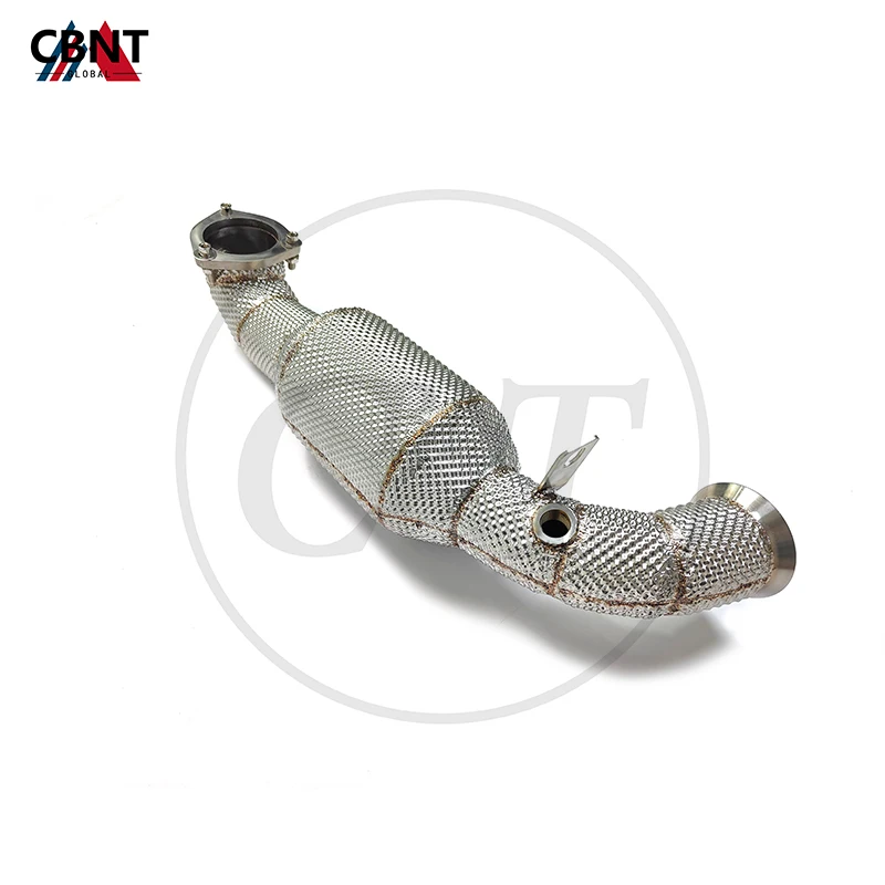 

CBNT For Citroen C4 DS3 DS4 Exhaust Downpipe with Heat Shield SS304 Exhaust-Pipe with Catalytic Converter Exhaust-headers