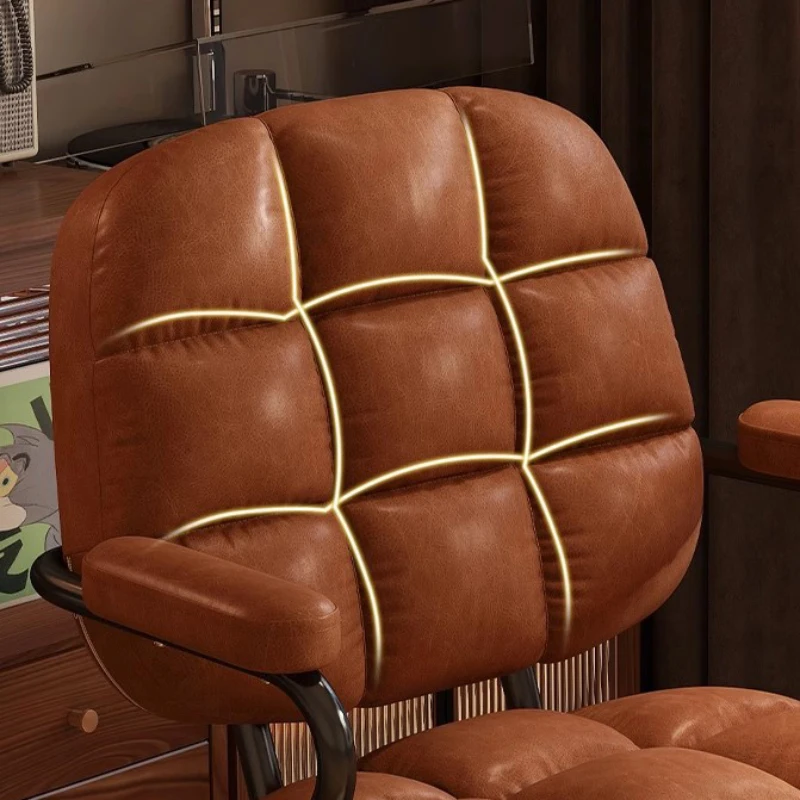 Computer Chair Home Luxury Solid Wood Comfortable Sedentary Study Chair Bedroom Makeup Dormitory Backrest Bedroom Furniture image 5