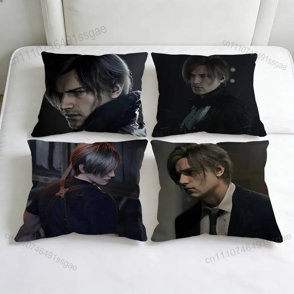 

L-Leon K-Kennedy Cool Fashion Square Pillow Case Durable Throw Pillow Cover for Sofa Couch Chair