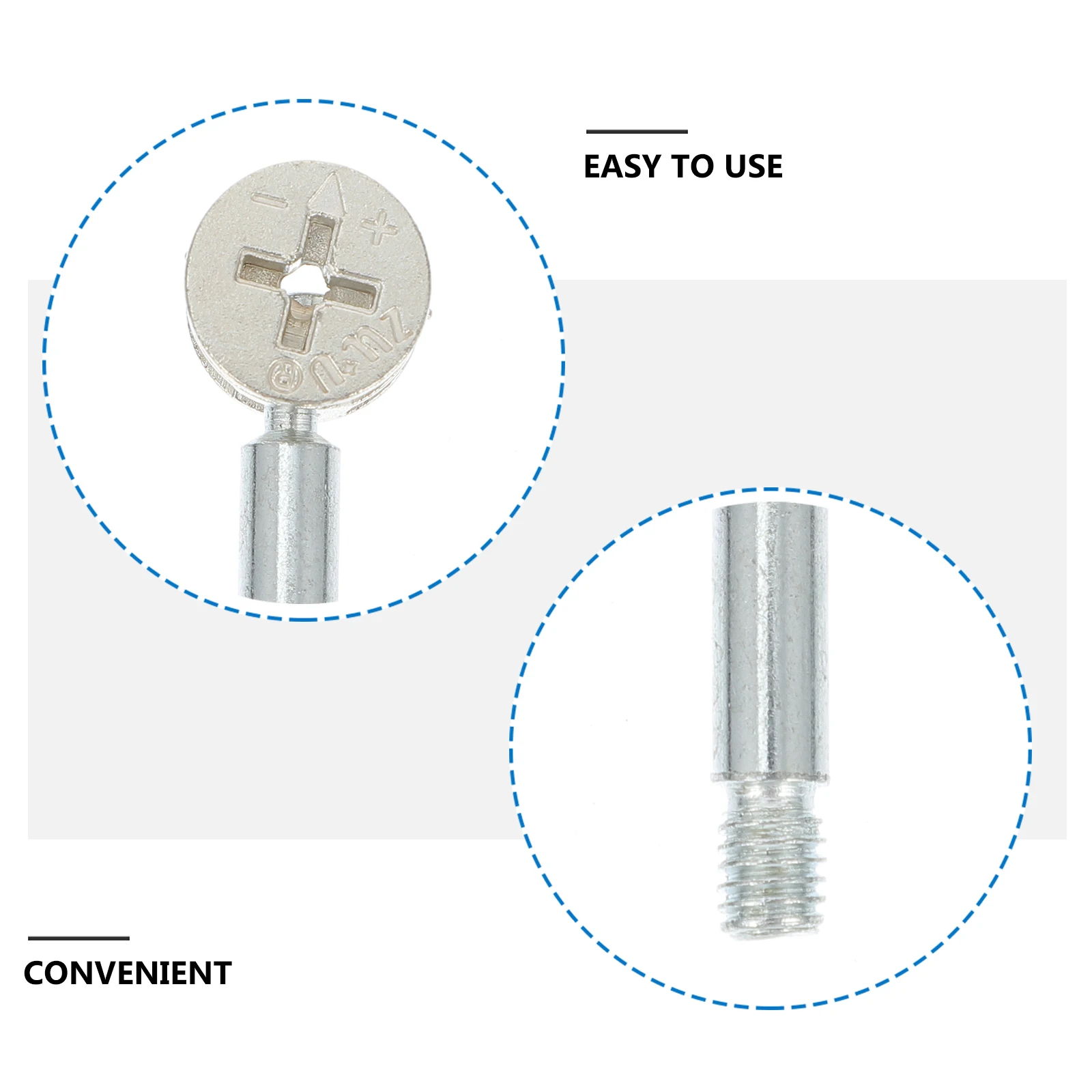 

Furniture Connecting Fastener Fittings Iron Connector Eccentric Nut Bolt Corrosion Resistant Easy Install Panel