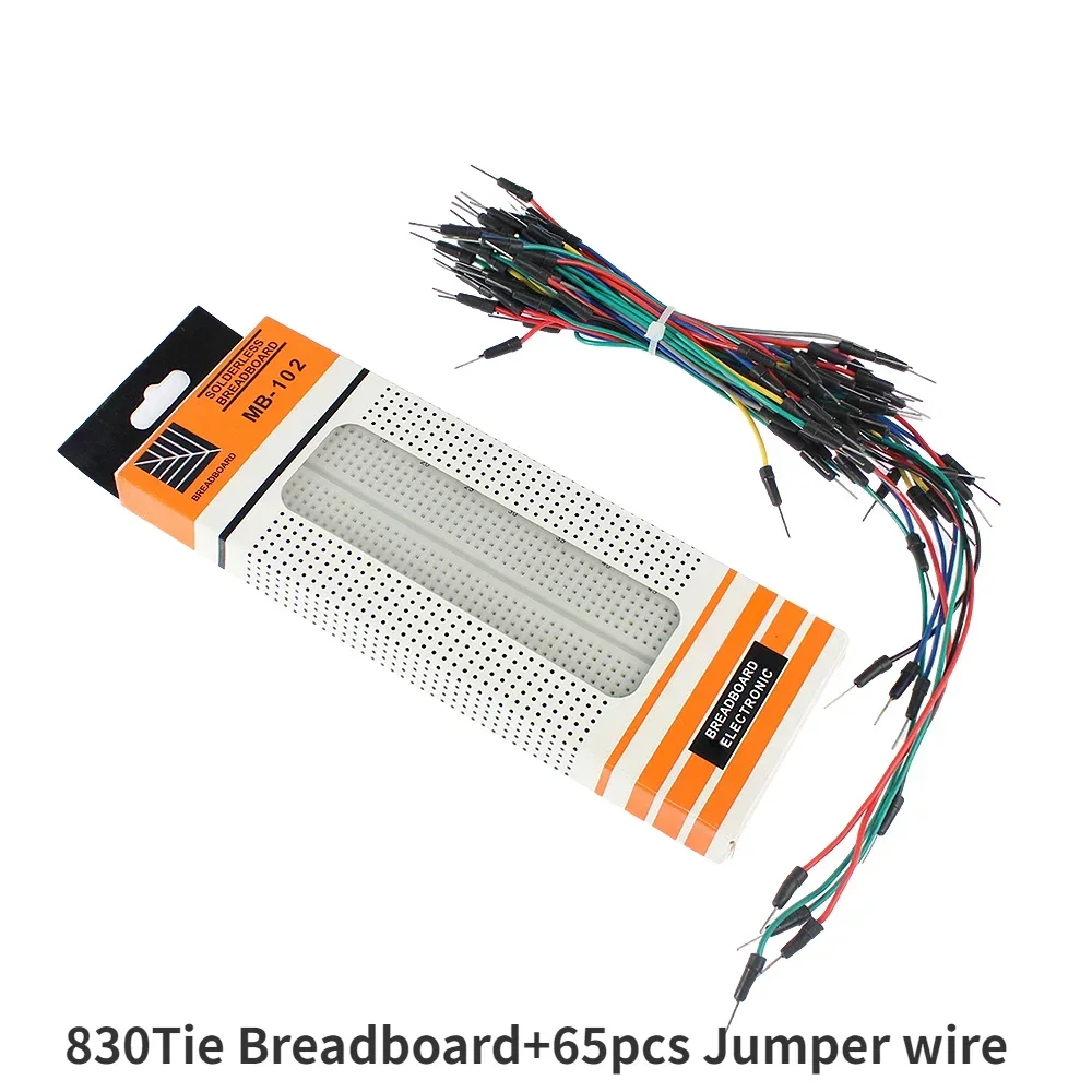 MB-102 Prototype Broodplank 400 830 Punten Soldeerloze PCB Broodplank Jumper Draden Kabel Board DIY Dupont Draad voor Arduino Kit