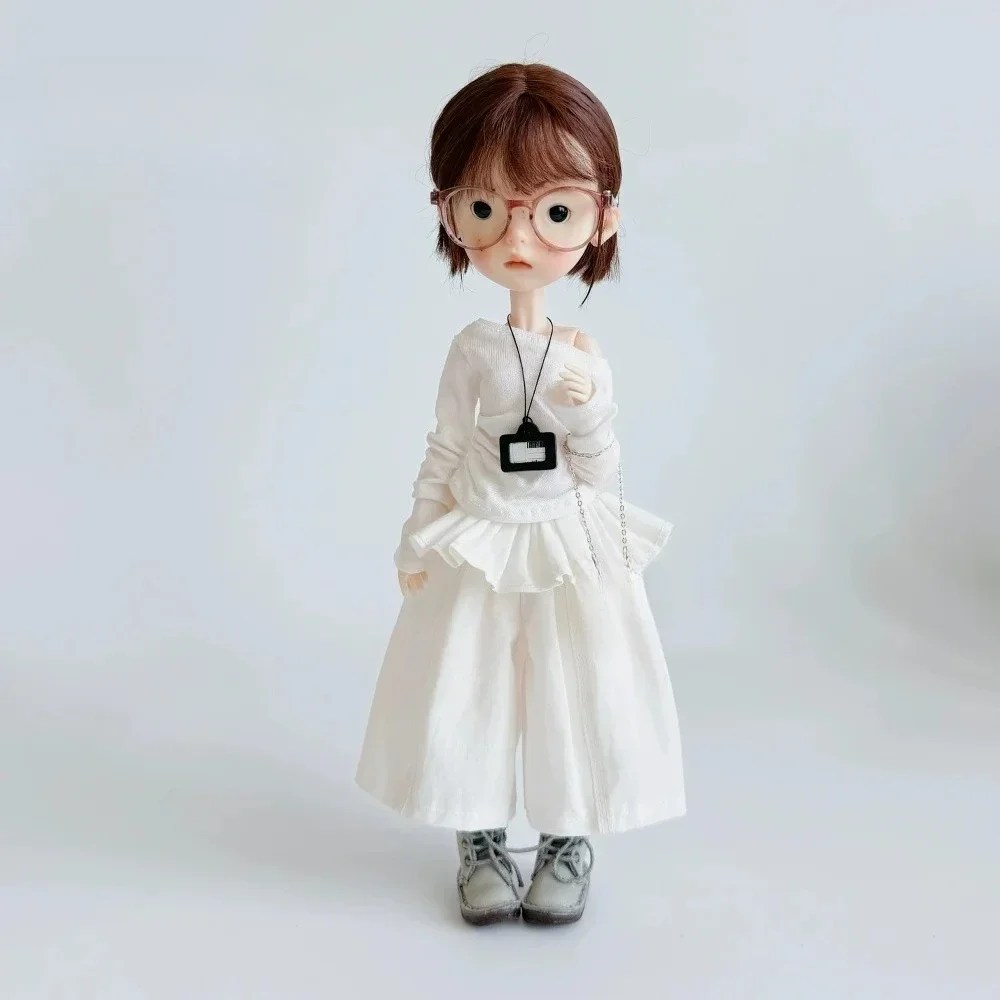 【60 Tage Lieferzeit】Damen-T-Shirt mit Streifen, Cargo-Shorts mit Rissen, Actionfiguren-Kleidung, Zubehör, Puppenmodell für Blythe/Azone/ob22 Körper – Detail 10
