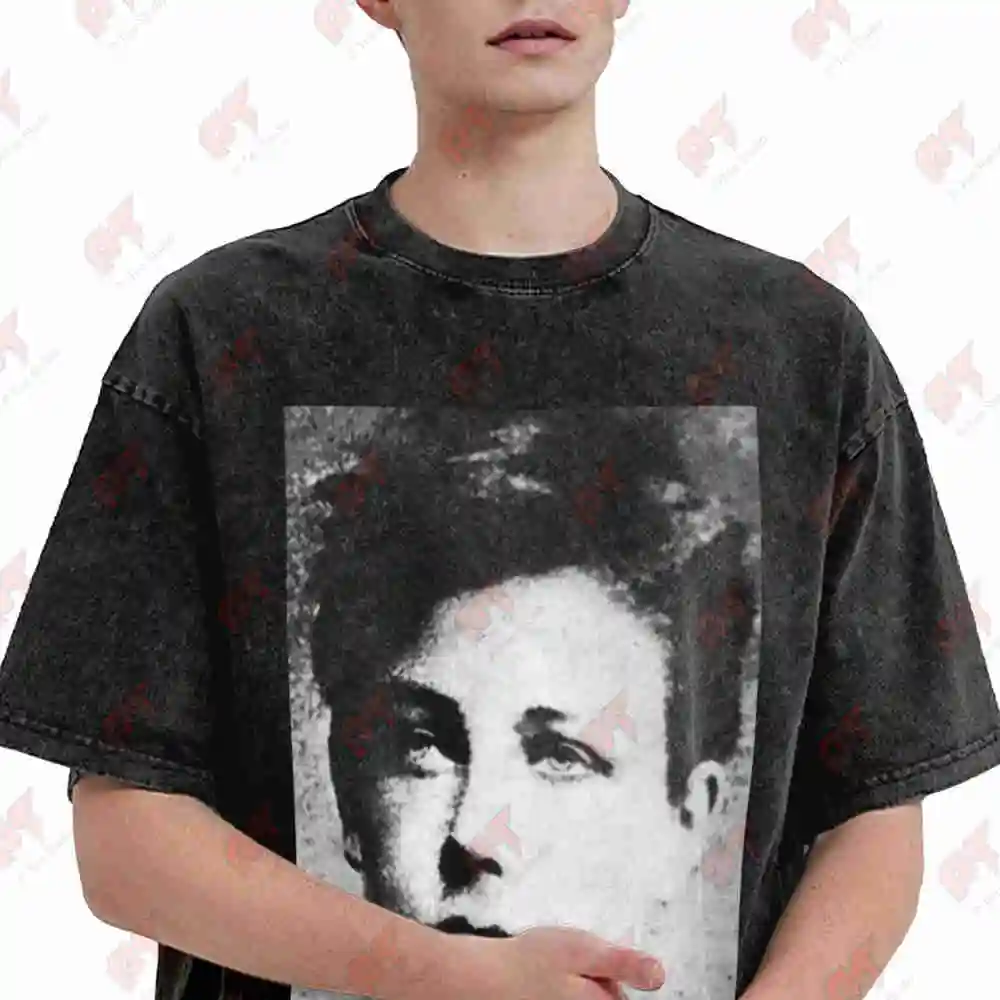 Arthur Rimbaud 2026 Vintage Washed Tee Pure Cotton T-Shirt