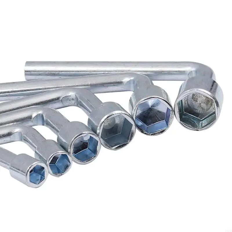 920L 6 Sizes Metric L Shaped Angled Socket Wrench Elbow Wrench for Mechanic Repair Tool 7/8/10/12/13/14mm Optional