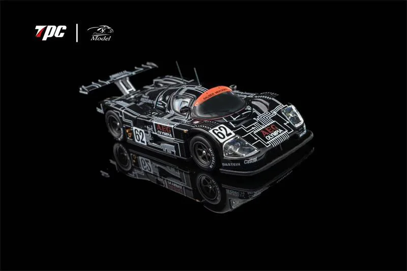 (Preordine) TPC x YS Modello 1:64 Sauber C9 1988 Le Mans Diecast Modello di veicolo da collezione
