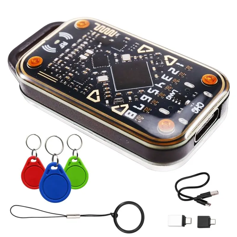 

ABKI-Chameleon V3.0 RFID Smart Chip Emulator Reader+ 3XUID Keychain 125Khz 13.56Mhz ID IC Smart Card Duplicator Tag Copyer C