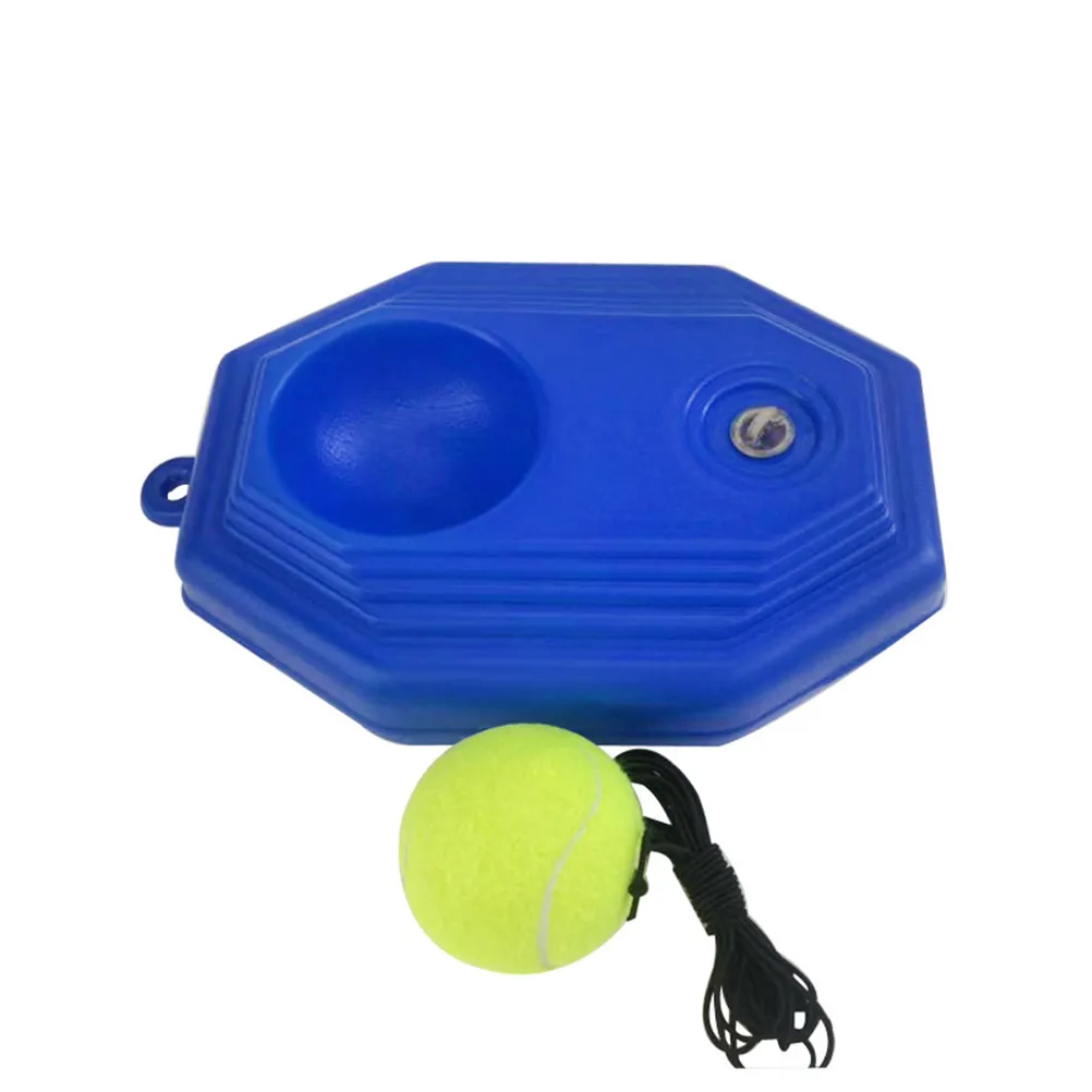 

Tennis Ball Training Tool Single Practice Drill Balls Blue Trainer Base String Elastic Rope Portable for Garden Park Sports