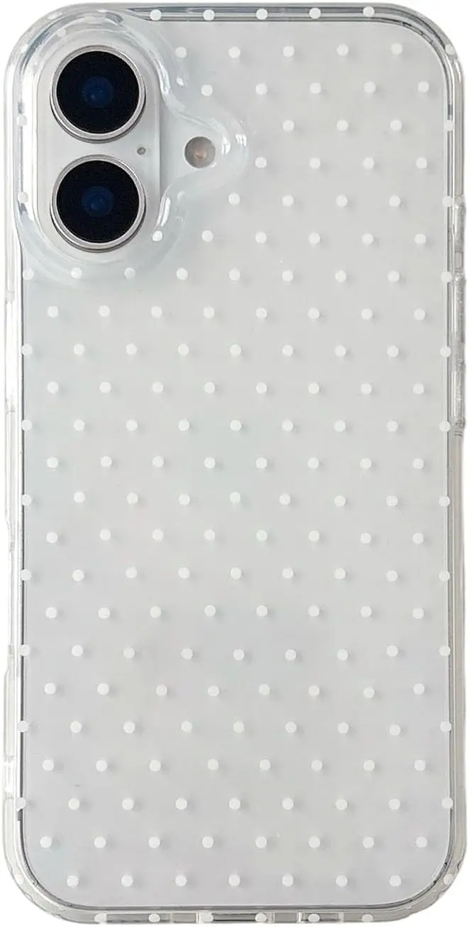 

Cute Polka Dot iPhone 17 Case - Slim TPU Shockproof Protective Cover with Fashion Aesthetic Design for Women