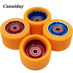 Durable 62*40mm Roller Skating Wheels - 8PCS with 608 ABEC-9 Bearings for Skateboards and Longboards