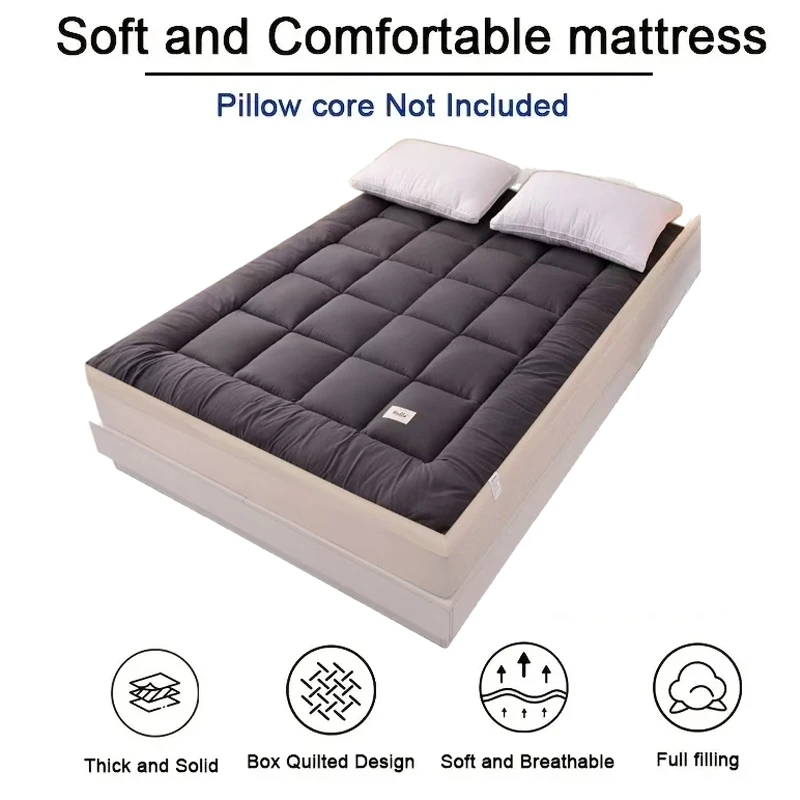 2026 New Foldable Thicken Fluffy 8cm Mattress Toppers Queen Four Seasons Soft ,Mattress Pad,Tatami Mat Japanese Futon Mattress image 4