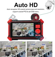 Monitor HD-2950 CVBS 8MP AHD/CVI/TVI probador de cámara 4 en 1 CCTV Monitor de 5 pulgadas compatible con Audio PTZ VGA HDMI prueba de Cable