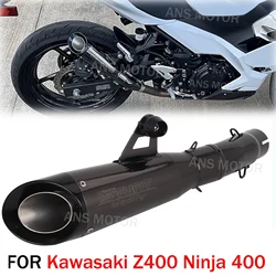 For Kawasaki Ninja 400 Z400 2018-2024 Motorcycle Exhaust Stainless Steel Slip On Tail Pipe Middle Pipe