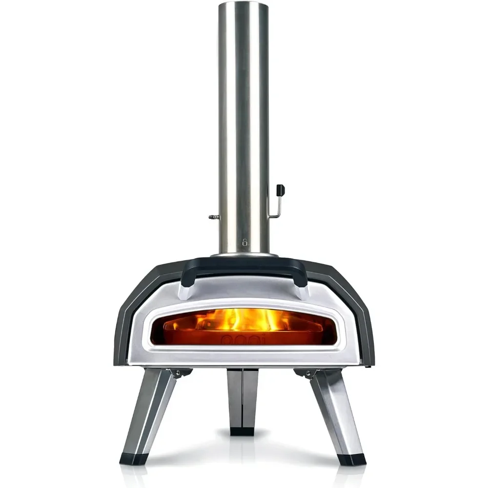 12G Multi-Fuel Outdoor Pizza Oven,Wood and Gas Outdoor Pizza Oven with Pizza Stone