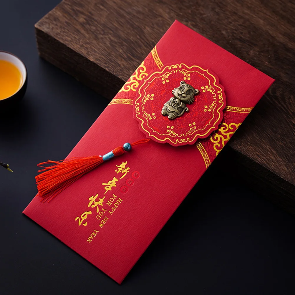 

8pcs Red Envelope Bag Chinese Style Packets New Year Money Spring Festival Wallet Lucky Decorative Lightweight