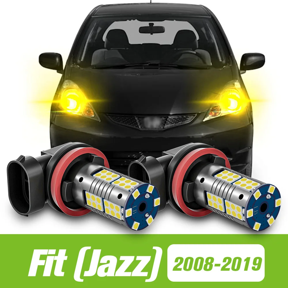 

2pcs For Honda Fit Jazz 3 4 2008-2019 LED Fog Light 2009 2010 2011 2012 2013 2014 2015 2016 2017 2018 Accessories