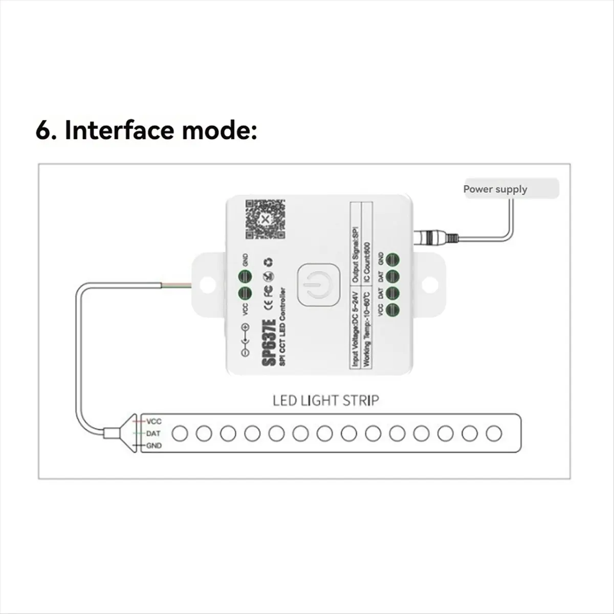 BRILLIANT And-SP637E SPI Dual Controller DC5-24v Support 2.4G Touch Remote Control
