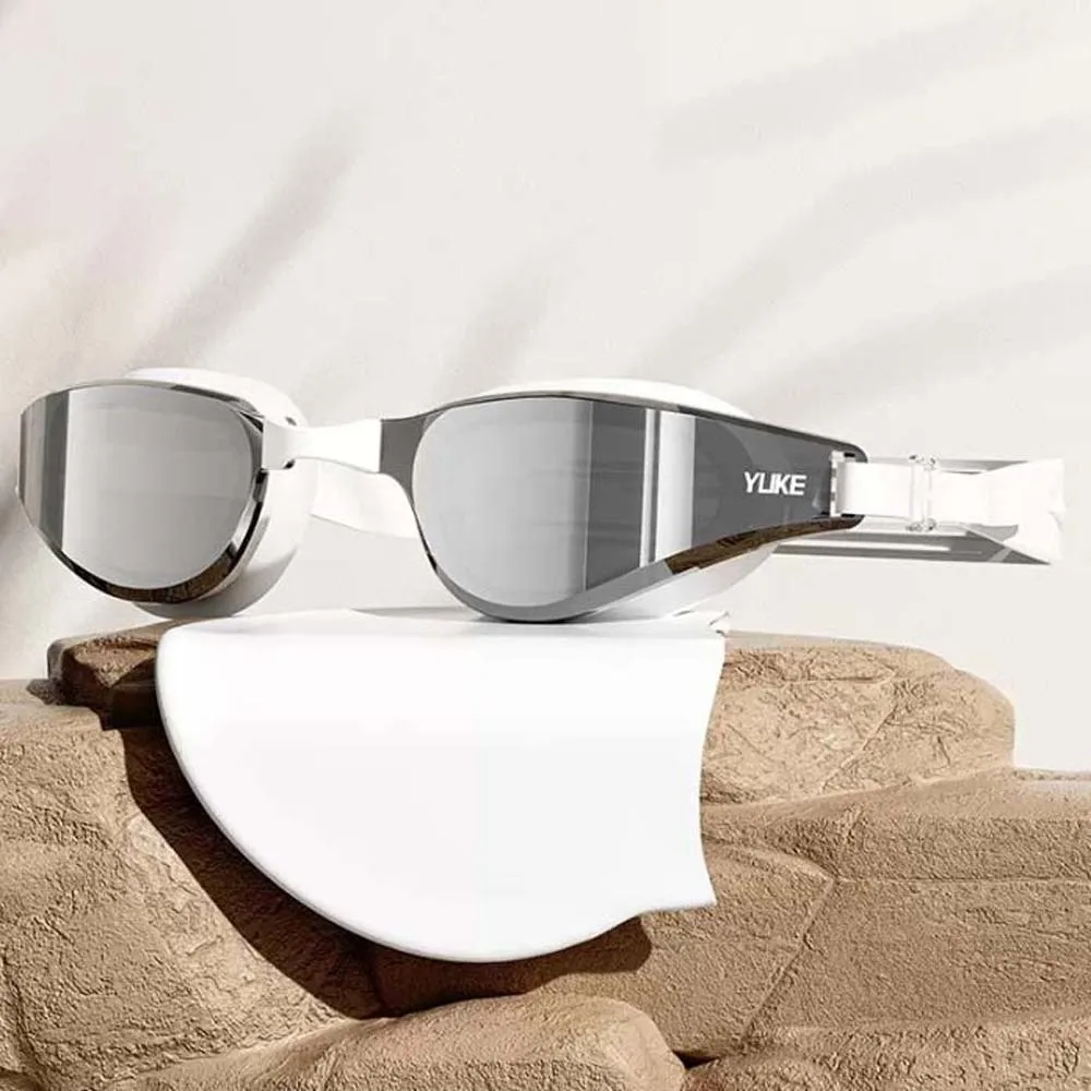 مقاوم للماء نظارات السباحة انفصال Nosepiece بولي إطار كبير إطار كبير المضادة للأشعة فوق البنفسجية نظارات السباحة الكهربائي سيليكون مكافحة الضباب السباحة نظارات
